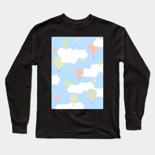 Hot Air Balloon In the Sky Long Sleeve T-Shirt